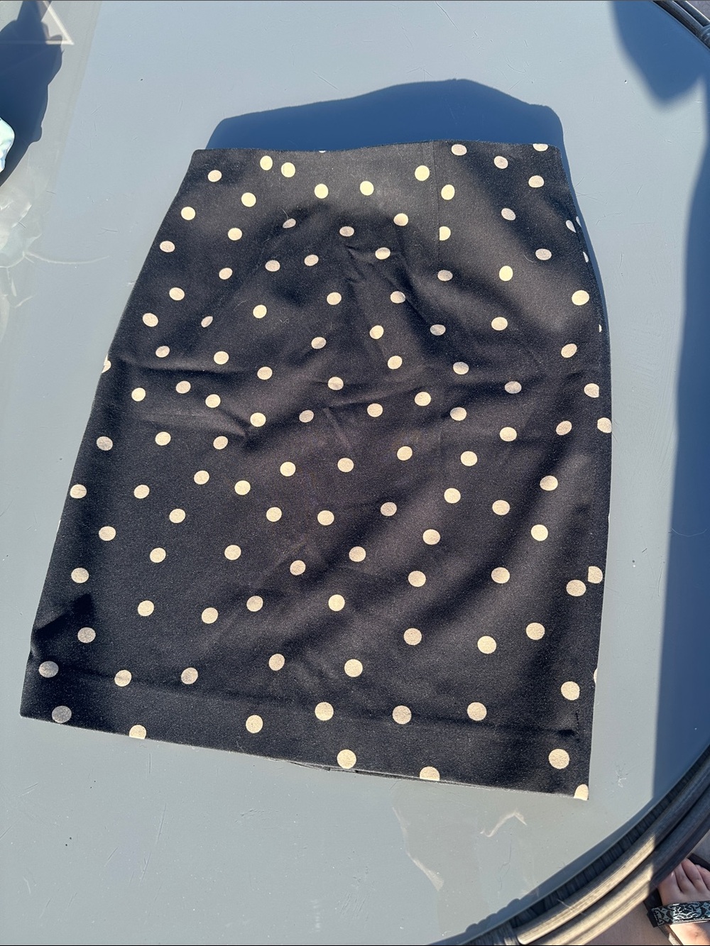 Ann Taylor petite polka dot skirt size OP EUC